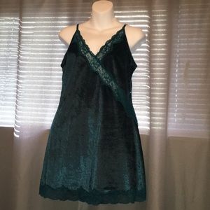 Velvet/Lace Slip & Bodysuit-Like new!